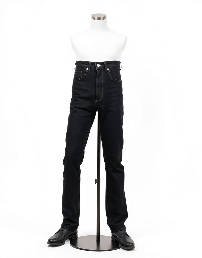Black Tapered Jeans